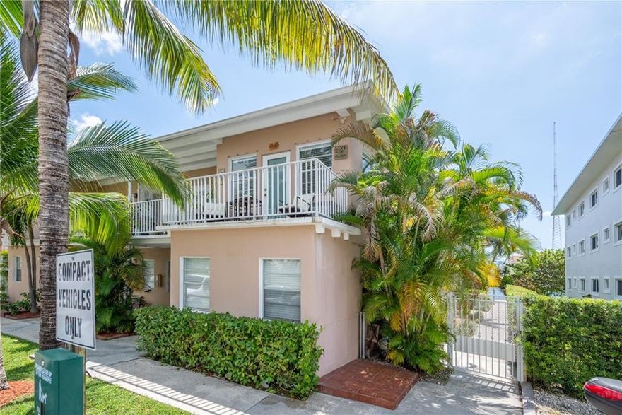 Gem of a Condo in the Heart of North Bay Village w/Beautiful Pool Bay Views! Light & Bright top floor, corner unit w/private balcony to enjoy Summer Breezes. Rare large 1Bed/1Bath home is updated, clean & ready-to-move-in. Open-aired building w/panoramic views of the Gardens, Bay & Bridges. Tiled floors throughout, plenty of closet space, maple-wood cabinets, newer A/Cs, WH, blinds, fans, light switches/outlets, impact-glass doors & freshly painted. Enjoy beautiful Tropical foliage views through your #9 picturesque windows! Complex amenities include: pool w/floating dock lounge area, open-aired laundry facility, bike storage & adjacent parking. Short walk, bike or ride to Sand, Shore, Shops & Eateries. Assessment paid for new Bldg Roof. Pets welcome! A MUST BUY b4 305-WATERFRONT $s GO UP!