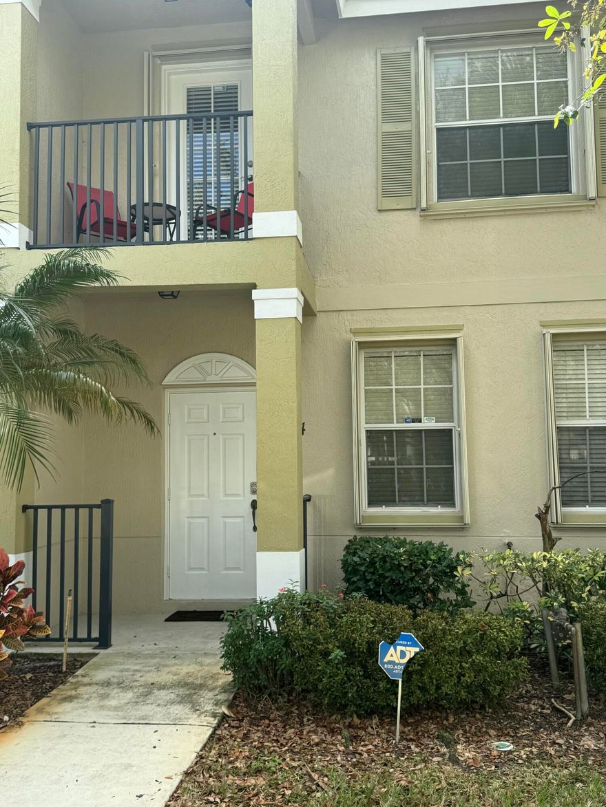 Discover this immaculate 3-bedroom, 2.5-bath, 1-car garage end-unit townhome in the highly desirable East Lake Village community, just steps from the sparkling heated pool. Featuring a bright eat-in kitchen, an exceptionally spacious main living area, a generous master suite with walk-in closet, and accordion shutters throughout, this move-in-ready gem also boasts recent updates including a 2017 A/C, 2021 water heater, 2021 garbage disposal, 2021 gutters, and fresh interior paint from 2019. Nestled in a vibrant, family-friendly neighborhood with sidewalks, a playground, and amenities for all ages, the home enjoys a prime location minutes from the Civic Center, hospital, shopping, and just 10 minutes to beautiful Jensen Beach and downtown Stuart—offering the perfect blend of convenience comfort, and coastal lifestyle. Don't miss this meticulously maintained, turnkey opportunity! Seller offering $5,000.00 towards buyer closing costs.