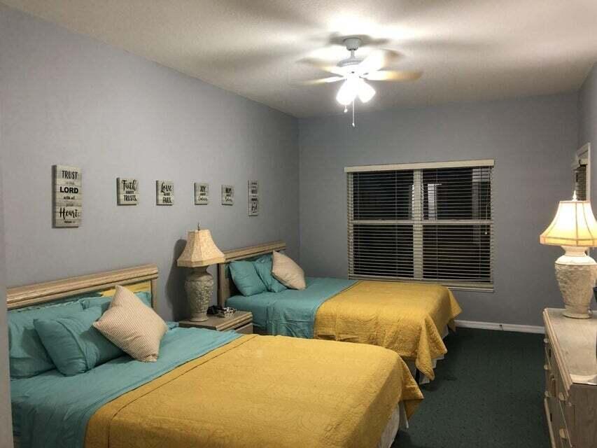 Beautiful Apartment in First Floor, Tastefully decorated fully furnished Condo looking over fabulous golf course view, screened Lanai , full cable package/movie package and water included. And well-appointed with amenities necessary for comfortable living. Beautiful community resort pool.. steps away. Washer/dryer