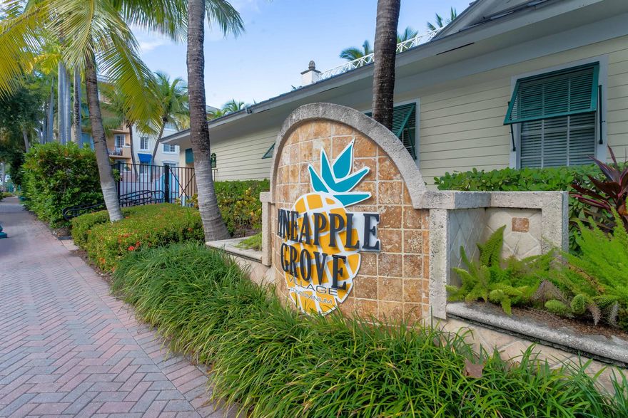 Experience the magic of Pineapple Grove  in the heart of Downtown Delray Beach! This sought-after location is centric to everything Delray Beach has to offer, literally steps to all the Pineapple Grove & Atlantic Ave restaurants, shops & entertainment & walkable to the beautiful Delray white sand beaches! You will love this comfortable, bright, beachy chic Pineapple Grove Village condo with washer/dryer in unit & the Best balcony view in the building overlooking the green space next the The Ray Hotel. Secure gated garage parking & building access via fob or buzzer. Community amenities: outdoor pool with quaint patio seating area, fitness center/gym/yoga, & business center. List Price is for furnished Off-Season rental (2025/26 Season & Annual furnished available, price varies) Inquire for pricing options for 2025/2026 Season and Annual Furnished.