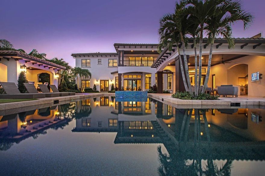 This impeccable 7 bed/7 bath riverfront estate is a sanctuary of relaxation. Newly remodeled by Turtle Beach Construction, this home boasts luxury and craftsmanship with an open-floor plan, high-end finishes, and European White Oak flooring throughout. With 105 feet of uninterrupted waterfrontage, it has some of the most captivating views south Florida has to offer. This home features a gourmet chef's kitchen complete with marble counter-tops, Downsview cabinetry, 2 large islands, and a La Cornue gas stove, home theater, and a 2 bed/2 bath guest house. Additional features include Crestron lighting systems, wine cellar, elevator, air conditioned 8-car garage, gas fireplace, whole house generator, water filtration system, and a large master suite with a new custom bathroom and steam shower.