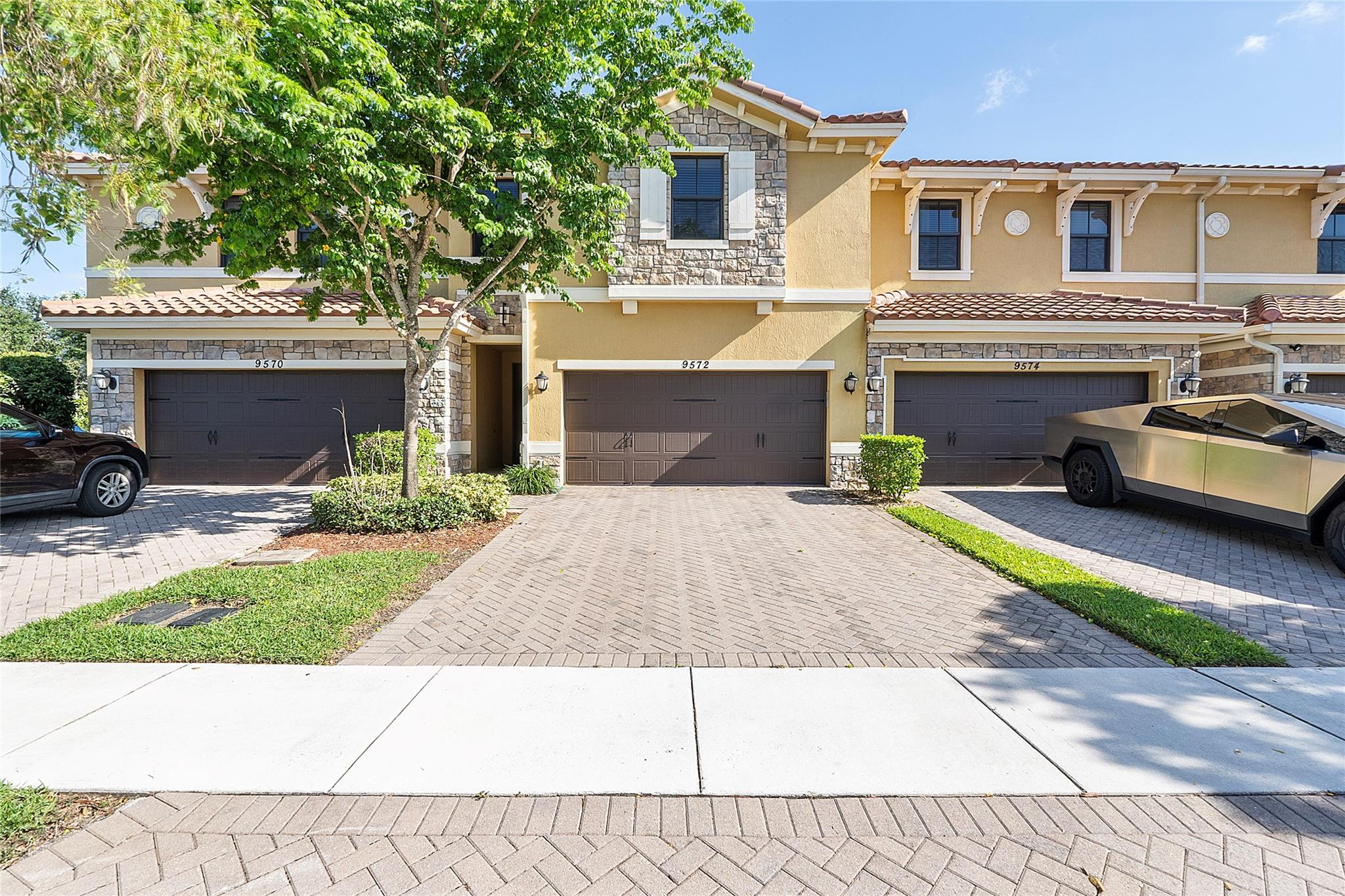 Nestled in the serene community of Town Parc at Miralago, this spacious 4-bedroom & 3.5-bathroom, 2-car garage townhouse offers the epitome of modern living. Gated community with excellent “A” rated schools. The open concept kitchen/living area is perfect for entertaining guests or enjoying family gatherings. Property has elegant white tile downstairs and laminated light grey wood floors on stairs and second floor and features impact windows and doors. Outside, a private partly paved and grass backyard provides an ideal setting for BBQs or relaxation. Town Parc has a pool + residents have access to two luxurious resort-style facilities (The MiraLago and Cascata Clubhouses). Amenities included: Indoor basketball, tennis courts, large pools, gym, playgrounds and much more!