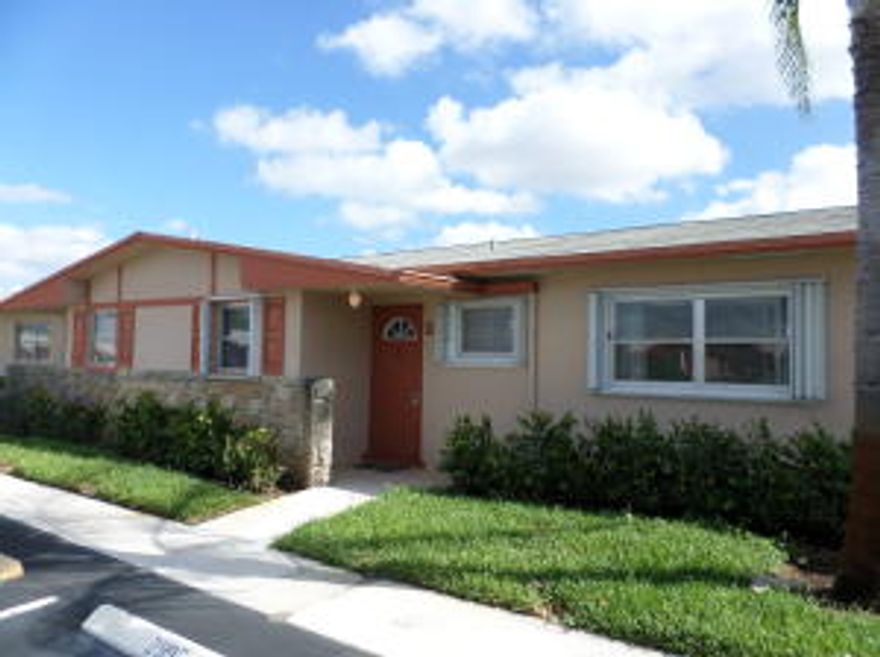 Don't miss out on this fabulous 2/2 Villa in popular Crosley section of Cresthaven. This spacious villa comes furnished with laminate floors. Master has walk in shower.  Tons of closets. No need to use the common laundry facilities because this villa has a full size washer and dryer on patio.  Accordion shutters on all windows and slider. Walking distance to Crosley Clubhouse that offers beautiful pool, exercise room, game room, sewing room, woodshop, library, auditorium for entertainment.  Located in a prime area of West Palm beach, close to shopping, 15 minutes from Downtown West Palm Beach and 10 minutes from the Wellington mall.