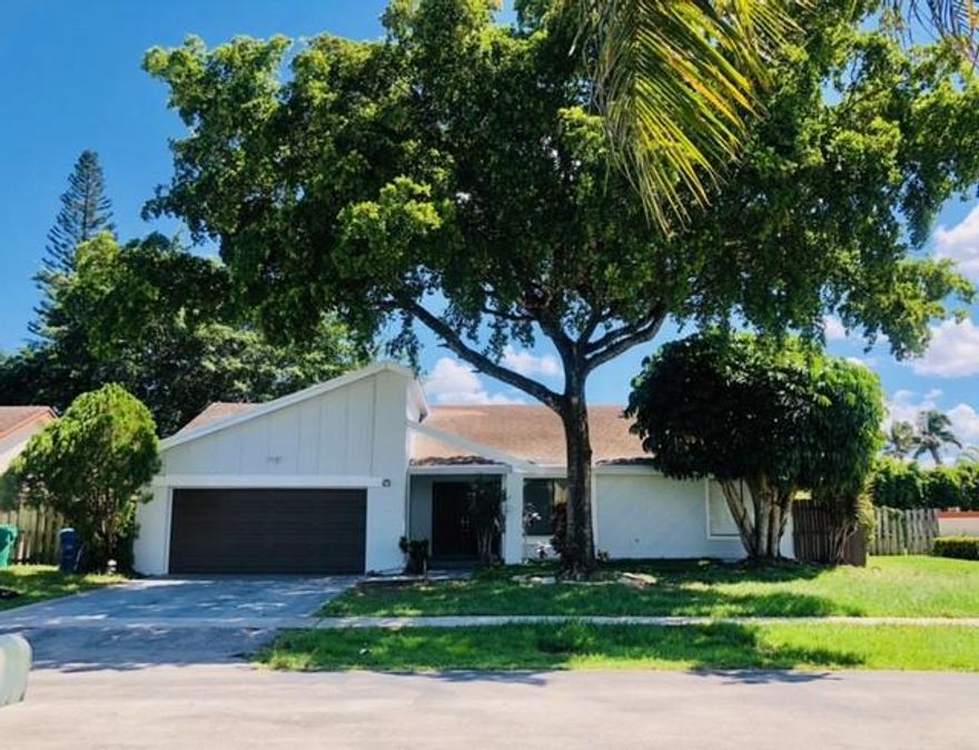 Gorgeous home with fabulous floor plan, 3 bedroom 2 bath pool single family home. Luxurious New kitchen with great entertainment space, stainless steel new appliances,  Home features vaulted ceilings and spacious bedrooms. 2 car Garage. Enjoy Family gatherings in your own Large private Fence backyard with remodeled pool. Peaceful and tranquil community. Home close to Turnpike and I-75 and 12 minutes to Sawgrass mall. Best of all NO HOPA!!! New washer and dryer. OPEN HOUSE SATURDAY AND SUNDAY FROM 11:OOAM TO 3:00PM