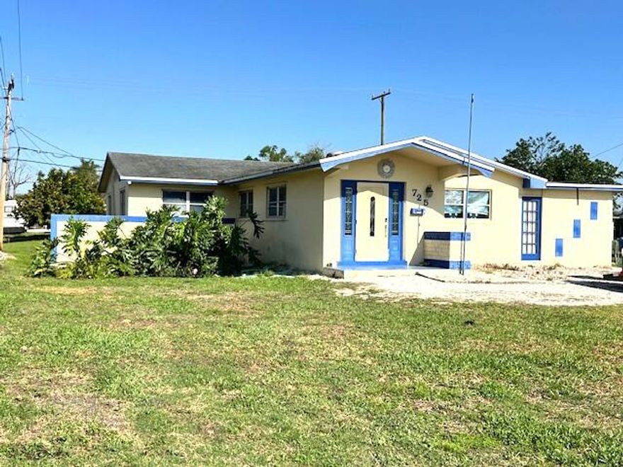 3 bedroom, 2 bath home featuring a comfortable living room and separate family room. Dining area located just off the living room, but also has a small built-in table in the kitchen and family room area. Sliding glass doors open up to a Florida room (not under air), offering flexible space for relaxing, entertaining, or storage.