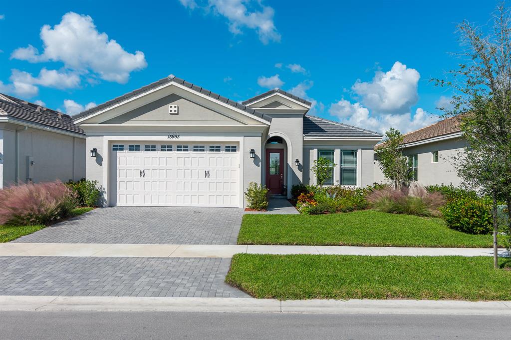Can't wait 6-8 months for a home to be built? This home is a must see and priced to sell! Meticulously maintained almost new 3 bedroom home in the new community of Westlake. Home features granite counter tops, 42'' cabinets, tile flooring, recessed lighting, walk in closets, split floor plan, spacious laundry room, covered lanai and a 2 car garage. This home has a beautiful lake view. Enjoy world class amenities at Westlake Adventure Park. Swim in the lagoon pool, with an amazing tower slide. Eat at the Snack Shack. An adult pool is coming soon. Westlake Adventure Park also features expansive lawns, spaces for parties and celebrations of every kind, basketball courts, dog park, adventure playground outdoor concert pavilion and more. Professional photos coming soon.