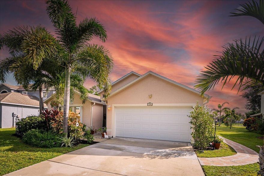 Over-Sized Lot & Lakefront Views! This is the home you've been waiting for in Panther Trace! This 3BR/2BA/2CG lakefront residence is loaded with upgrades and truly move-in ready. Enjoy peace of mind with a 2023 roof, 2019 A/C with brand-new pump system, 2020 water heater, accordion shutters, and underground utilities.The home is generator-ready with a dedicated generator plug--and a brand-new, never-used generator included! The sellers also recently installed an additional lakefront sprinkler system for easy lawn maintenance. Inside, you'll find tile throughout, fresh paint, volume ceilings, and architectural details that make the home light and airy. The kitchen features a new stainless-steel stove and microwave (2025) plus an inviting eat-in area. The great room and living room