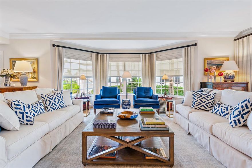 Beautifully renovated rare double villa at La Coquille, Manalapan. Stunning ocean views from the main living areas and master bedroom. La Coquille membership, 2 garage parking spaces and 2 private storage areas are included. The property is offered furnished excluding personals and art.