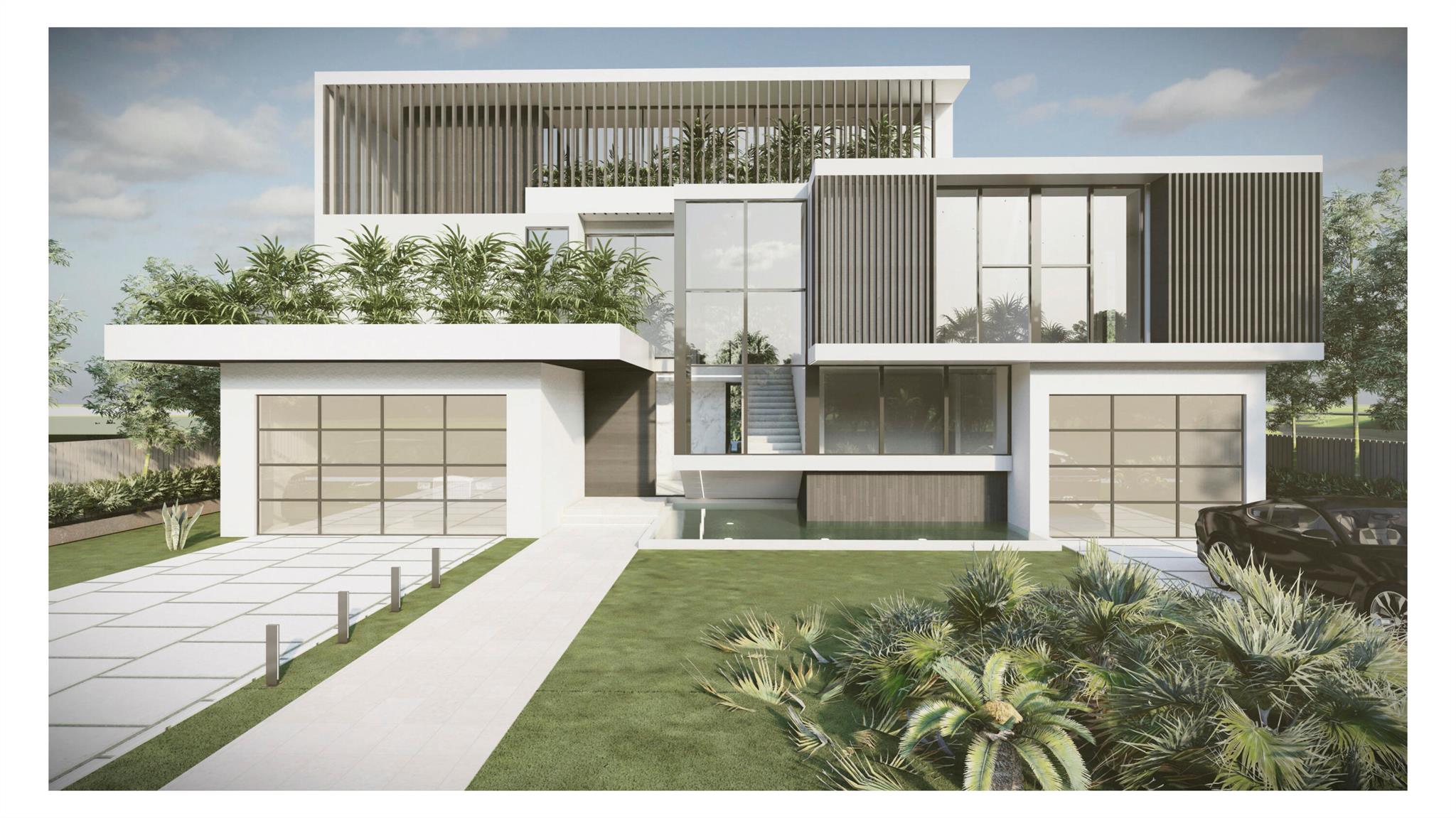 561 Golden Harbour Drive: Expected Delivery: April, 2024. Be amazed by this new contemporary masterpiece, envisioned and developed by Empire Development. Situated in the heart of Golden Harbour, one of East Boca Raton's most desired waterfront locations, this visionary estate dazzles with architectural originality. This stunning property will rise above the rest as the first three-story estate in Golden Harbour, featuring captivating panoramic views and artful splendor. This exceptional estate is a boater's dream, boasting 85 feet of deep-waterfront just around the bend from the Intracoastal Waterway and minutes from Lake Boca with no fixed bridges. Its 7,600 sf of beautifully rendered living space (6,190 sf of which is under air), innovative design and luxurious interiors