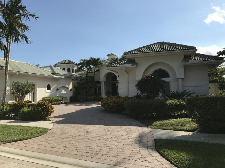 MAGNIFICENT GRAND KEY ESTATE HOME FEATURES DOUBLE GATED ENTRY, LUSH LANDSCAPING, FABULOUS LAKE VIEW OVERLOOKING OVERSIZED POOL AND HEATED SPA WITH GAZEBO, BUILT-IN SUMMER KITCHEN. FIVE BEDROOM HOME WITH OFFICE/DEN AND SEPARATE GUEST HOUSE. LIVING ROOM HAS STUNNING FIRE-PLACE. ENTRANCE HAS DRAMATIC DOUBLE DOORS WITH FAN-SHAPED UPPER WINDOWS. PRIVATE CUSTOM LIBRARY. KITCHEN WITH EUROPEAN WOOD CABINETRY, GRANITE COUNTERS AND TOP OF THE LINE APPLIANCES INCLUDING 2 SUB-ZEROS. MARBLE FLOORS THROUGHOUT. LUXURIOUS MASTER SUITE WITH STUNNING MASTER BATH. BUILT-INS IN FAMILY ROOM, WET BAR WITH GRANITE COUNTERS. HURRICANE WINDOWS AND DOORS, 4 ZONES HAVAC, WATER FILTRATION SYSTEM, SAFE, AUDIO SYSTEM INCLUDING SONOS, TWO POOL HEATERS AND SO MUCH MORE. MINIMUM TENNIS MEMB OR BRING YOUR OWN MEMB.