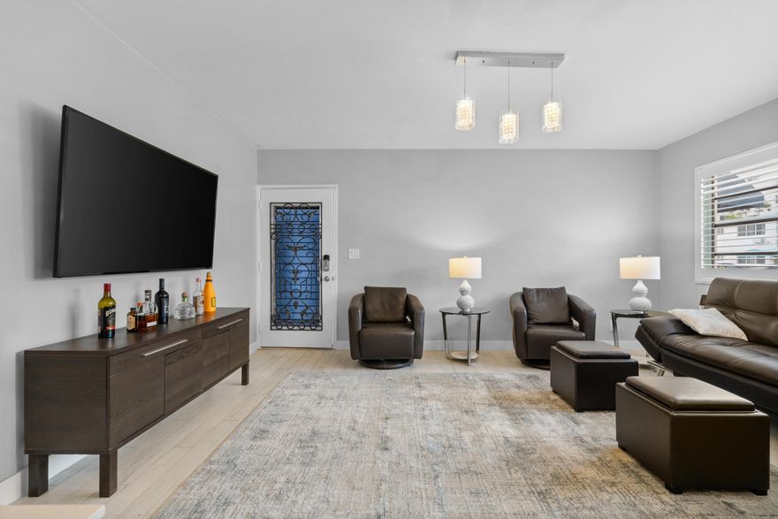 Perfect North Beach Village Location! Beautifully Remodeled and Furnished One Bedroom One Bath Available for Move in NOW! Enjoy The South Florida Lifestyle in in this Laid Back Oceanside Community with Restaurants, Shops and Fun All Just Blocks from your Front Door! This unit Features Tile Floors Throughout, Open Living and Dining Space, Modern Kitchen and Baths, Large Walk-In Storage Closet and Washer/Dryer in the Unit! Beautifully Landscaped and Well Taken Care of Grounds surround the Community Pool and BBQ Area. Assigned Parking Is Included.