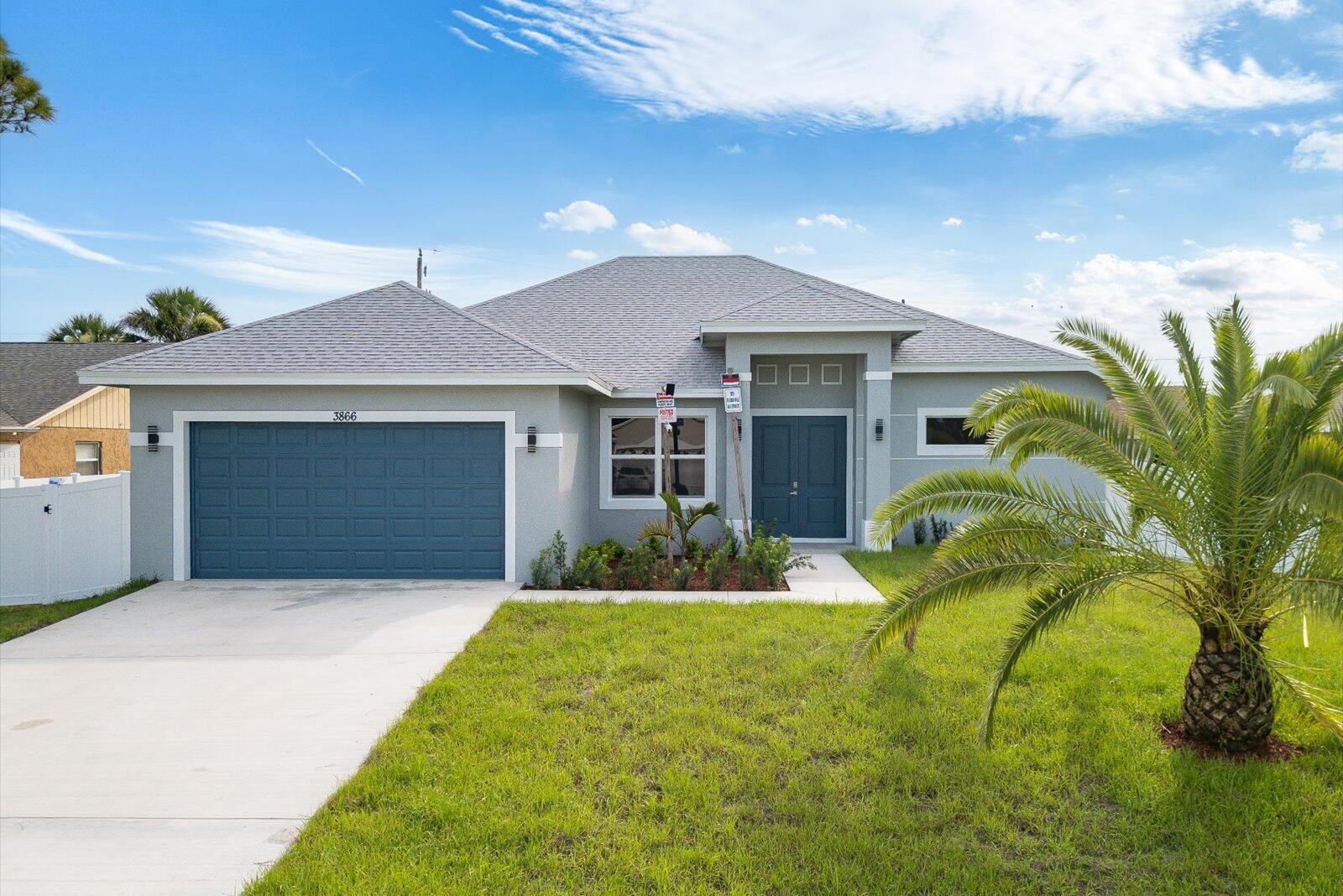 :Don't Miss the Opportunity to make this Beautiful Home Yours. Newly Constructed Single Family Home in the heart of Port St. Lucie. This modern luxury Single Family Home features an amazing tile floorplan, open kitchen, spacious master bed & bathroom with a walk-in-closet and dining combination that makes it entertaining. This elegant home comes with CBS construction and impact windows. Centrally located in the city. Minutes away from supermarkets, highways, shopping centers, restaurants, and much more!!!. Schedule your private tour and experience the comfort of your new home today!