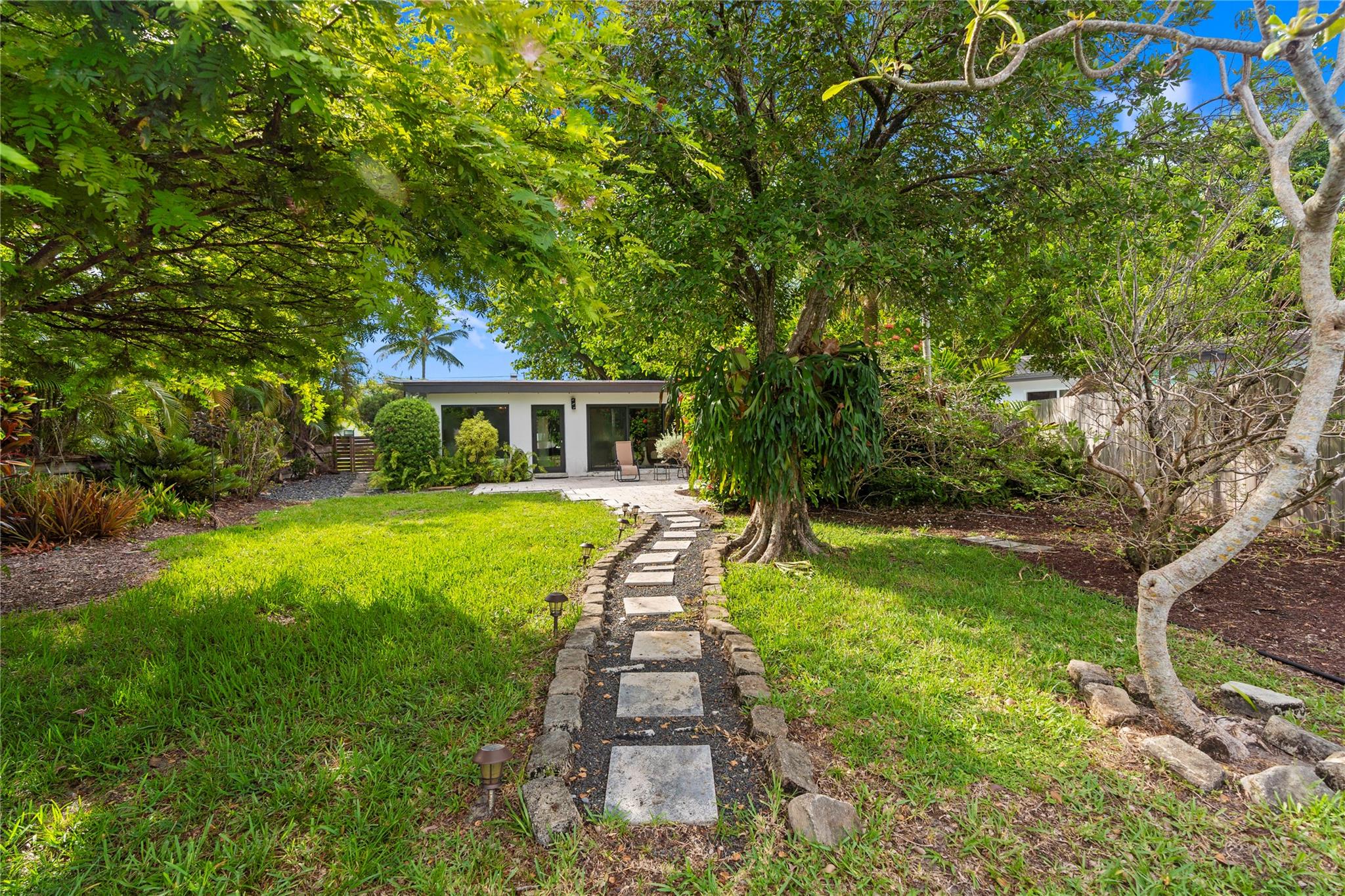 Discover your Mid Century "turn key" dream home in this stunning contemporary waterfront property, currently operated as a permitted Airbnb! This beautifully designed two-bedroom, two-bath residence features exquisite travertine flooring and a modern chef's kitchen equipped with stainless steel appliances, perfect for culinary enthusiasts. Home features, newer roof, new dock, "Eurotech" impact windows and doors, along with modern smart home features and lighted accent wall, open living area, adorned with mid-century vaulted ceilings, allowing natural light to illuminate your surroundings. Home is being sold fully furnished. Bring your kayak or paddle board and enjoy touring Middle river, !! Mins to Wilton Drive and the shoppes of Wilton Manors, easy access to beaches and 95 !
--