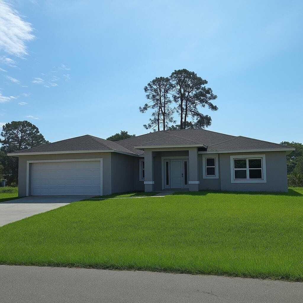 Brand NEW HOME. CBS Block construction, Impact windows and Doors, 42'' cabinets, Quartz countertops in kitchen and bathrooms, Stainless steel appliances, beautiful vinyl floors and tile. $5,000 towards buyers closing costs or prepaids.GORGEOUS HOME, GREAT NEIGHBORHOOD.Estimated completion end of July 2025
