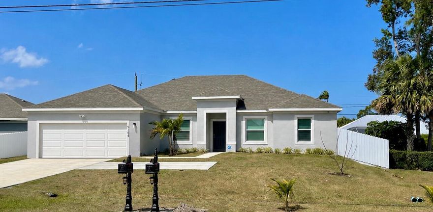 Practically perfect POOL home just in time for summer! Rare 4/BR/3BA plus Den pool home in the heart of Port St. Lucie featuring over 2,300 living sq ft, impact windows and doors, open-concept living, and a fully fenced backyard designed for Florida living. Built in 2022, this move-in ready CBS home offers a spacious chef's kitchen with stainless steel appliances, large island, and abundant natural light throughout. The oversized primary suite features dual vanities, Roman tub, separate shower, and walk-in closets. No HOA, plenty of room for a boat or RV, and conveniently located near shopping, dining, I-95, and top schools. Summer starts here!