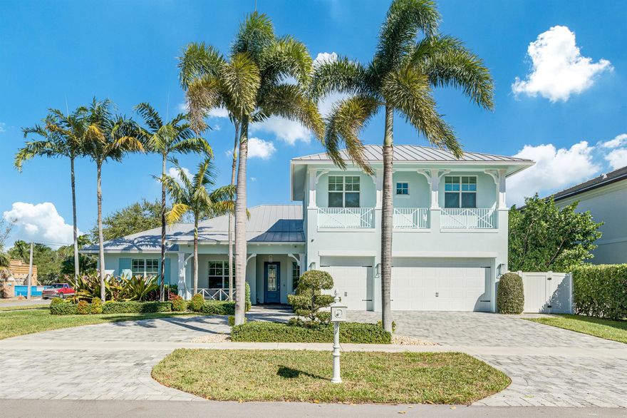 Welcome to 301 NE 7th St - A Perfect Blend of Prime Location, Comfort, and Outdoor Lifestyle. Discover this stunning 4-bedroom, 3.5-bathroom home with an office, loft, and 3-car garage, nestled in one of Boca's most sought-after neighborhoods. Built in 2014, this meticulously cared for home offers a desirable floor plan and thoughtful features that instantly make it feel like home. The primary suite is ideally situated on the first floor, providing both privacy and convenience. The open-concept kitchen seamlessly connects to the family room, highlighted by a large window that fills the space with natural light and frames a picturesque view of the yard. Details, such as hickory wood floors throughout, crown molding, and plantation shutters elevate the home's timeless aesthetic.