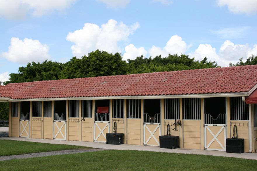 8 stalls are available during the winter season. Minimum of 4 months. Spacious 12' x 12'stalls with fans and fly spray system. 6 Turn-out paddocks, 3 wash stalls. 225' x 115' arena with GGT footing, irrigation and lights. Close to bridle path and in hacking distance to WEF. Price for a dry stall per month.  Full board may be available on a case to case basis.