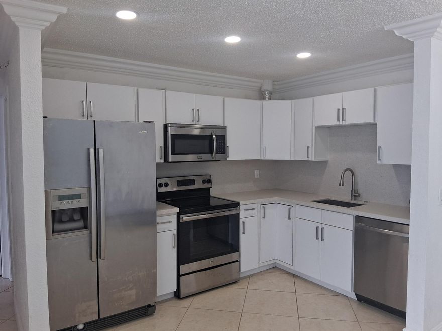 Here’s your opportunity to live just minutes from the beach in this 2-bedroom, 2-bath condo located in the sought-after waterfront community of Cypress Club in Pompano Beach. This second-floor residence features a tastefully updated kitchen complete with beautiful countertops, stainless steel appliances, and modern cabinetry offering ample storage. The living areas are finished with tile flooring, while the bedrooms feature laminate flooring and generous closet space. Both bathrooms have great fixtures, giving the home a fresh, modern feel.
Cypress Club is a true hidden gem—nestled along a canal the community has pool, and a clubhouse for residents to enjoy a relaxed coastal lifestyle. Association Requires 700+ credit score