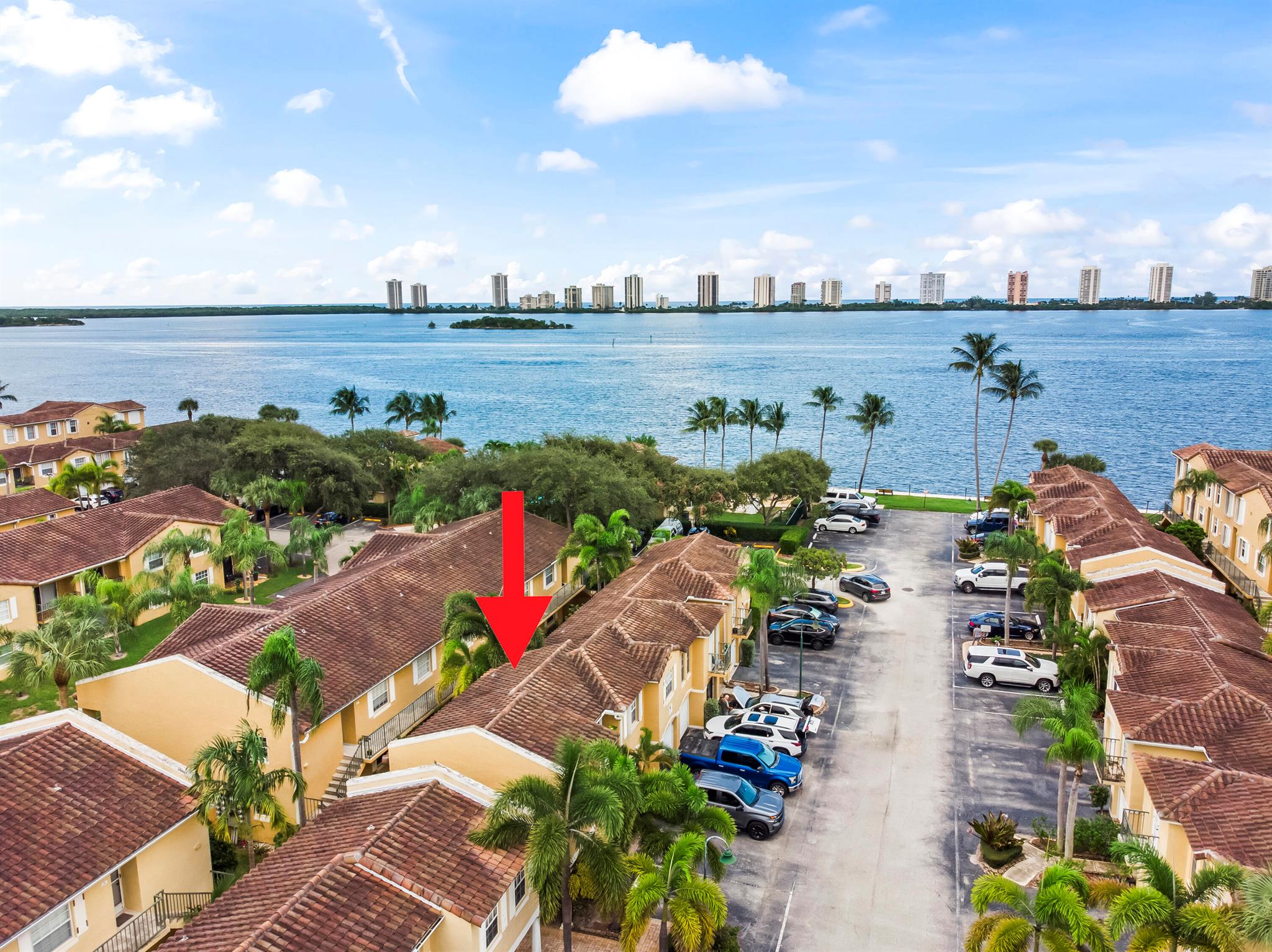 Welcome to Bay Reach, a gated Mediterranean-style community on the Intracoastal offering resort-style living with a heated pool, spa, fitness center, clubhouse on the water, and a private beach for sunrise walks. This fully furnished 2-story condo is available October 15, 2025, pets allowed and one assigned parking space plus guest parking. The first floor features a private bedroom and full bath, ideal for guests, while the second floor offers the master suite, open living and dining, and a sleek European-style kitchen. Enjoy stylish modern furnishings, beautiful water views, and a quiet, well-maintained neighborhood just minutes from The Gardens Mall, Downtown West Palm Beach, City Place, shops, restaurants, and beaches.