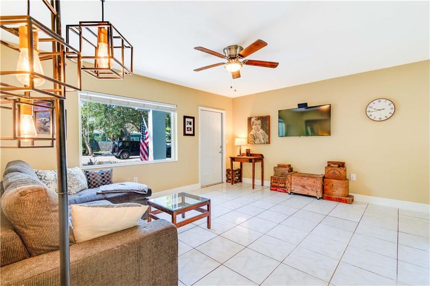 PRICE IMPROVEMENT! GREAT OPPORTUNITY to own this updated solid home. All the work has been done for you, just move in. Here are a few of the upgrades in the past 2 years: NEW ROOF, IMPACT WINDOWS AND DOORS, NEW ELECTRICAL WIRING, PAINTED IN/OUT, ALL NEW APPLIANCES, XERISCAPE/SPRINKLERS, WELL AND MORE! This well-maintained home is filled with charm. Tile floors throughout for easy living. Great windows in every room and the family room off the kitchen is wonderful with a tranquil view of the private back yard. Outside wood deck off the family room is great for BBQ's. Plenty of room for expansion or a pool. Carport houses the Laundry Room and has a special vibe of its own. Great location in great community. Located minutes from the beach, dining, shopping, Wilton Manors. OWNER IS MOTIVATED.