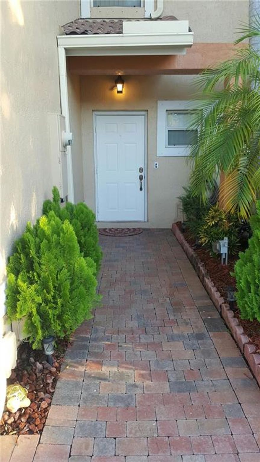 Come see your new home. 3 bedroom, 2 and a half bath townhouse in very desirable Pine Bay community in Sunrise. Close to schools, shopping, highways, places of worship. All appliances updated to stainless steel, updated electrical outlets and switches, 4 camera security surveillance wood laminate floors upstairs. TV in Master Bedroom will not stay.