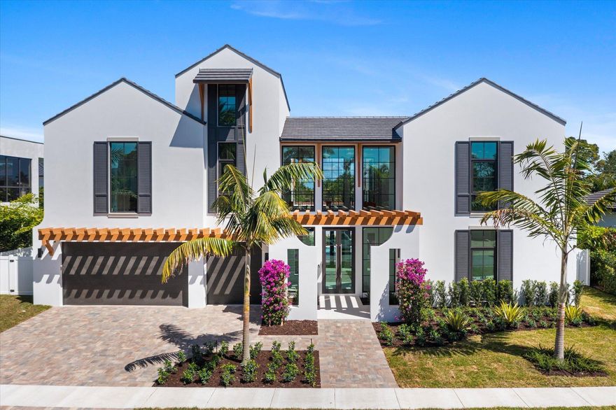 Introducing 880 Boca, the new pinnacle of luxury living. This extraordinary residence, developed by Zatos Investments, designed by the award-winning Affiniti Architects, and brought to life by Albanese & Sons Builders, sets a new standard for opulence in the heart of East Boca. Situated just behind Mizner Park and only a mile from the beach, this prestigious location in Boca Villas offers residents unmatched access to Boca Raton's finest shopping, dining, and entertainment. With 5,502 sq. ft. of meticulously crafted living space, this masterpiece features 5 spacious bedrooms, 6 full bathrooms, and 1 half bath, blending timeless elegance with modern functionality. Every inch of this home is designed with a seamless balance of tranquility and urban sophistication. Experience the ultimate