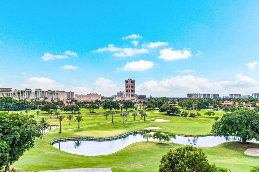 Introducing Residence A-705, an Exceptional High-Floor 3-Bdrm boasting Panoramic Golf Course Views of the World-Class Golf Course at The Boca Raton, as well as Ocean views!  Elevated on the 7th Floor, A-705 generously spans 2,452 sq/ft w/ awe-inspiring views from all main living spaces.  An expansive terrace is designed for hosting soirees and tranquil moments of relaxation, and the fabulous open kitchen is an Epicurean's dream with a grand Island that takes center stage, complemented by top-of-the-line appliances.  As an additional indulgence, this Residence offers the ultimate convenience with 2 of the most Coveted Parking Spaces. Sited in the heart of Downtown Boca Raton, Townsend Place is the pinnacle of walkability to Boca Raton's most popular restaurants, shopping and green market.