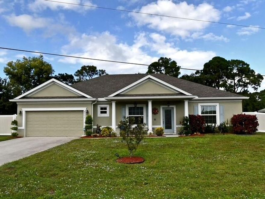 Beautifully upgraded 4BD/2BA/2Car home in Port St. Lucie! Built in 2018, this modern home with high-end finishes, offering both style and functionality. A gourmet kitchen with granite countertops , appliances, a large island, and  tile flooring throughout for a sleek and modern feel. This home has a split floorpan which provides privacy and an open floor concept with 9 foot ceilings. Sit and relax in your screen patio with a nice view of fruit trees in your massive fenced-in backyard.  Seller has invested $20,000 in obtaining prior approval for group home use, including compliance with city and fire department requirements.Seller makes no representation that such approval or license is transferable. OWNER OCCUPIED PLEASE REACH OUT TO LISTING AGENT TO SCHEDULE SHOWING 24HR NOTICE.