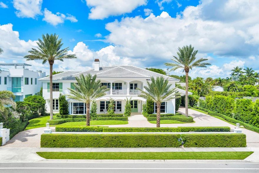 Situated on a rare .45 acre lot on the Intracoastal Waterway with its own private dock, this expansive 5 bedroom, 5.5 bathroom estate offers breathtaking water views and luxurious living in one of West Palm Beach's most coveted neighborhoods. Fully renovated throughout—including a new roof, all-new impact doors and windows—the home was elegantly designed by acclaimed interior designer Caroline Rafferty. The compound spans 9,535 total sqft, including 6,700 sqft of living space, and features soaring ceilings, curated finishes, and a thoughtful layout. The chef's kitchen is fully outfitted with a Thermador 6-burner gas range, two dishwashers, wine fridge, and a butler's pantry featuring dual ovens, refrigerator drawers, and a large china closet with an additional refrigerator. The main floor includes two bedrooms with water views and en-suite bathrooms, while the upper level offers another two en-suite bedrooms with their own TV sitting room and laundry room connected to a balcony facing the water, along with an expansive primary suite complete with a balcony overlooking the water, dedicated office, spa-style bath with soaking tub, makeup vanity area, private water closet, and dual walk-in closets. Outdoors, the home features a covered loggia with an outdoor TV, a large pool, and a beautifully landscaped garden, perfect for relaxing or entertaining. Additional highlights include a private dock with an approx. 20,000 lbs boat lift, an elevator, a finished 3-car garage, and a conveniently located porte cochere. Ideally situated in SoSo, this exceptional estate is just minutes from PBI Airport, downtown West Palm Beach, Palm Beach Island, Worth Avenue, The Park Golf Course, and the area's premier beaches, dining, and shopping.

Seller has the sole right to accept or reject any offer at any price. All sizes approximate and subject to errors and verification. An Agent's request to tour a property listed for sale constitutes an acknowledgement and representation that the Agent representing the prospective Buyer has an executed Buyer's Brokerage Agreement with the prospective Buyer in accordance with applicable NAR and MLS policy.