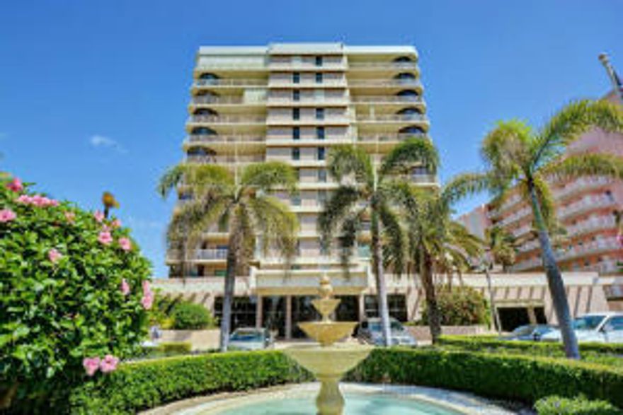 Annual rental on the 4th floor of the Trafalgar with south exposure and wonderful ocean views and breezes. Split bedroom floor plan with two bedrooms, two baths, updated kitchen and washer/dryer. The living room and both bedrooms all have access to the balcony. The apartment has just been freshly painted & prepped, and is ready for immediate occupancy. The Trafalgar is top drawer with many fine amenities, including: on-site management, 24/7 security with doorman, exercise facility with his and hers baths and saunas, oceanfront pool, hot tub and spa, ground floor social room, and covered parking.