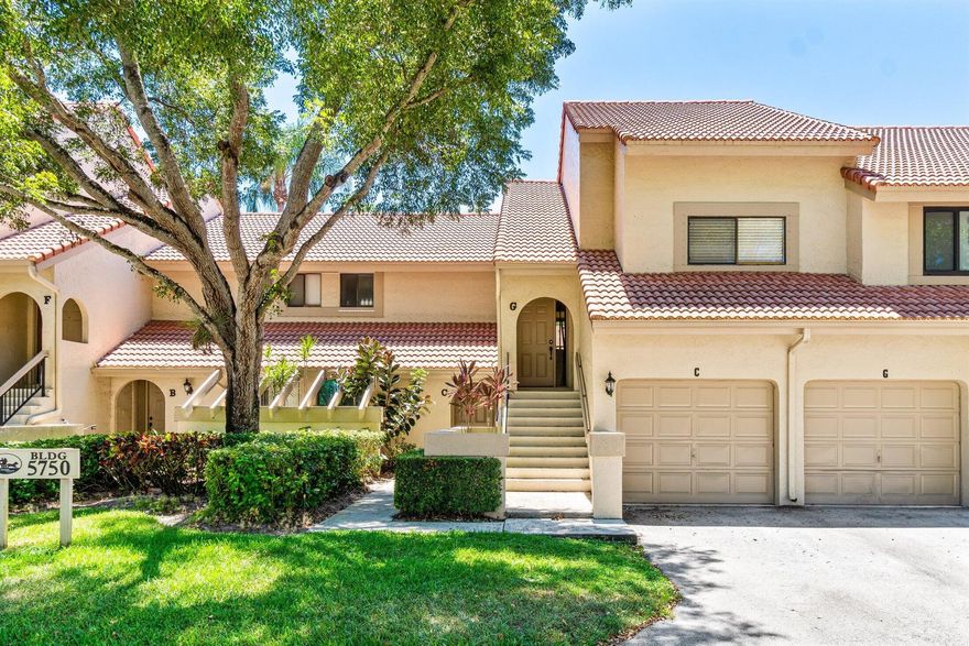 Nicely updated home with an excellent Central Boca location, just minutes from some of Boca's best shopping, dining, and recreation. Coach Houses is tucked away off St. Andrews Blvd, featuring tree-lined streets and low-density, coach-style homes with garages. Full hurricane protection with impact windows and doors. The updated kitchen features stainless steel appliances and granite countertops. Generous-sized bedrooms. Neutral tile flooring runs throughout the condo. Laundry room with a full-sized washer and dryer. The enclosed patio looks over open green space. Coach Houses has two pools (one heated) and walking trails. The Boca Swim and Racquet Center is next door, which features 26 Har-Tru courts, swimming pool, playground, and splash pad. Live amongst Central Boca's best!