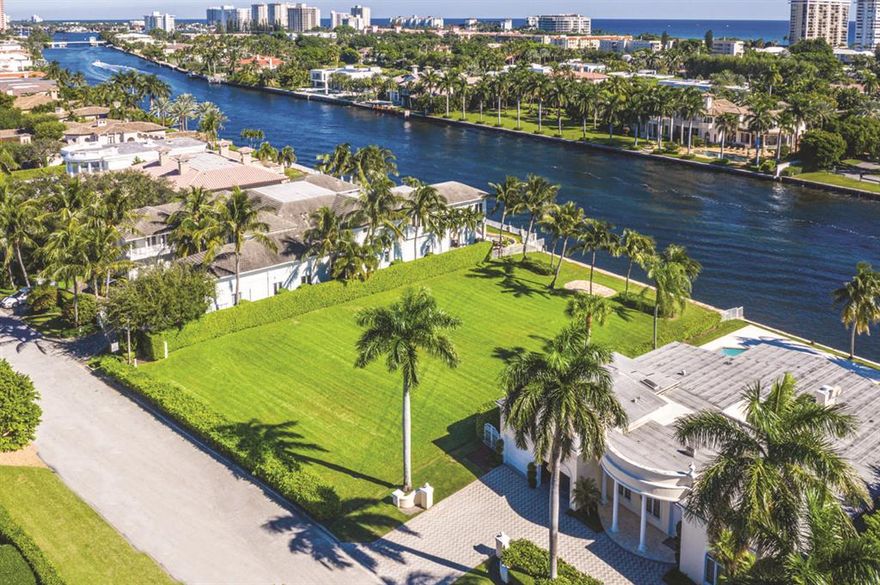 Last remaining undeveloped Intracoastal lot available in Royal Palm Yacht & Country Club! Great opportunity to build your dream home!
