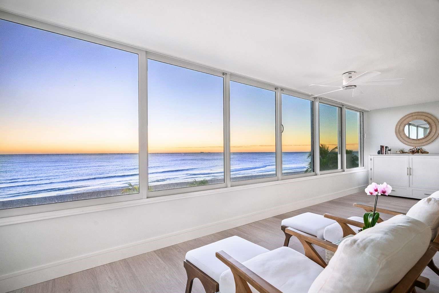 This stunning beachfront condo is ideally located directly on the sand, offering unparalleled oceanfront views and easy access to local shops, restaurants, and the pier—all within walking distance. The 1000 sq ft one-bedroom, one-bath unit features a comfortable King sized bed and also has a queen-sized memory foam Murphy bed. It has a fully equipped kitchen, and a spacious living area with a large flat-screen TV. A cozy sitting area invites you to relax while enjoying the breathtaking ocean views, with sliding glass windows that open to let in the refreshing sea breeze. As one of the few condos directly on the beach, this property provides access to a well-maintained common area that includes a pool and shuffleboard.