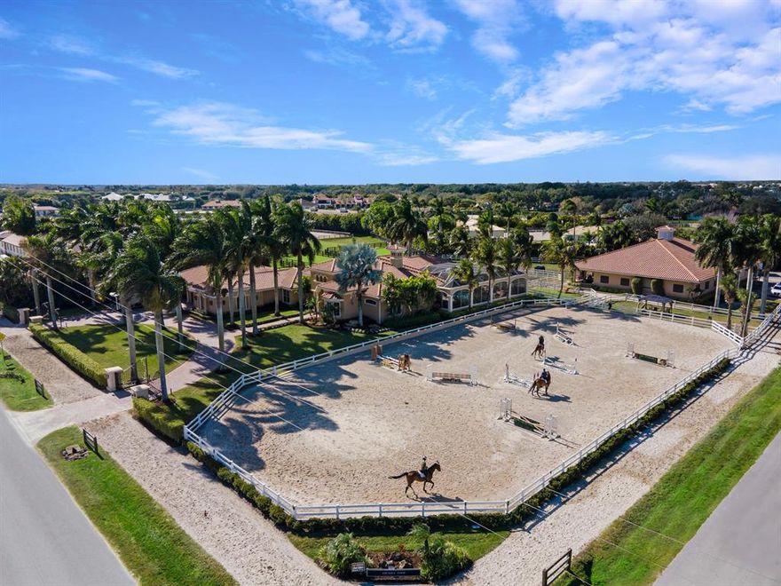 New Roof and New Impact windows , new fencing !!!  Amazing opportunity to  have a wonderful 14 stall barn so close to the horse show with an elegant estate home. This property is like a resort and has it all, Game room , media room, exercise room, huge garage with workshop, Resort like atmosphere with fabulous pool area. wonderful for entertaining, plenty of room for guests. You cant beat the value !!