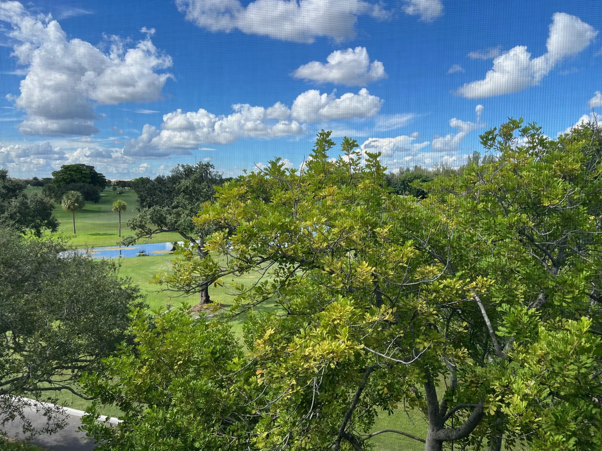 Great oportuniny condo in resort style living over 55 community with Gofl view on the top floor, water , internet and cable provided by management included in the rent. ready to move in.