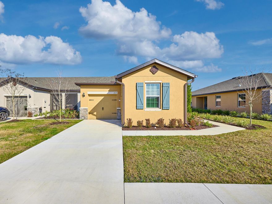 Enjoy this new, Santa Maria model villa in Celebration Pointe. Never lived in, 4 bedroom, 2 bathroom and single car garage home. New washer and dryer in unit.  Lawn maintenance included. Close to I-95 and the Turnpike for easy commute.  Move in requires first month and two month security deposit.