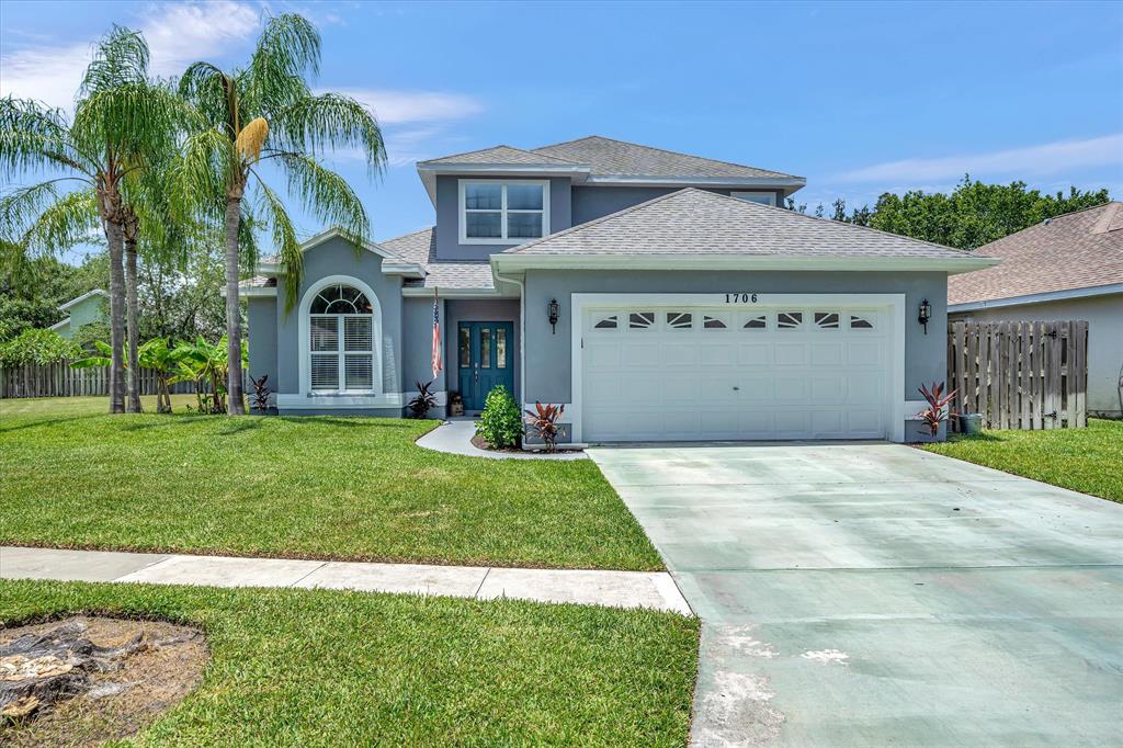 Welcome to the best kept secret on the Treasure Coast. Lake Lucie Estates is a private community of 156 clubhouse and pool! HUGE CORNER lot 4/2.5/2 CBS home located in a family friendly community with Pool that you don t need to maintain.. Light and bright open, NEW kitchen , Master bedroom on first floor!!!Screened patio with a lot of room to entertain huge yard. Close to hospital, beach, restaurant, golf and mall. The HOA amenities include a wonderful heated pool, gazebo and cabana.
