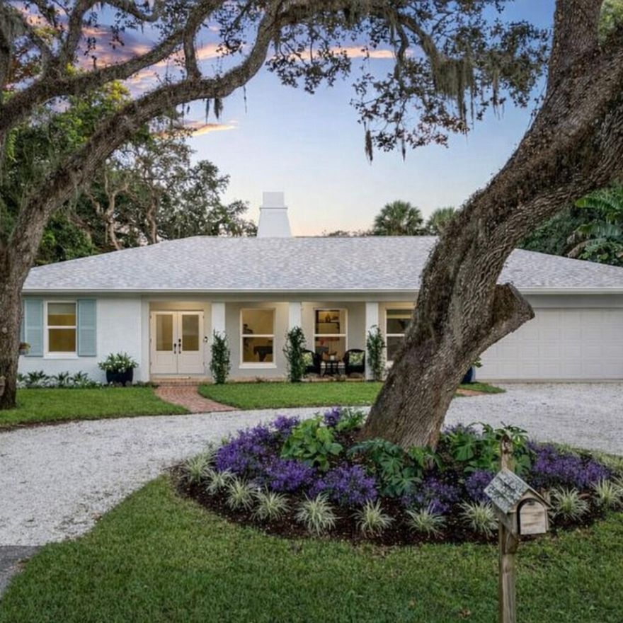 Your dreams start here! Completely reinvented CBS masterpiece nestled between the Indian River & Atlantic Ocean. Design led custom finishes & architectural details, every inch thoughtfully designed & engineered to perfection on this oversized lot(.33) w/ lush landscaping and mature oaks. This 4 bed/3 bath, 3,364 sq ft home split floor plan w/ tons of storage. Features include: 25' custom resort-style pool & spa, 22' roof, spray foam ins., impact windows/doors, fenced in backyard, all new electric, plumbing, & Step system. A/C 22', 25' irrigation system. No HOA/bring your boat-Upgrades attached!