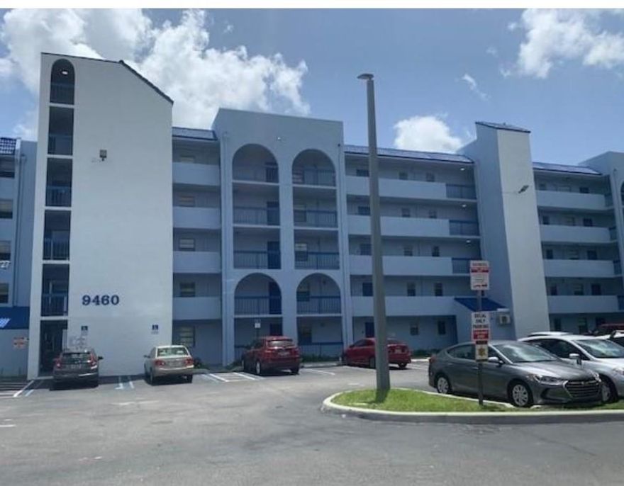 Don't miss out on this rarely available 1-bed, 1-bath unit in the heart of Fontainebleau. This unit is totally renovated, new flooring, new cabinets and freshly painted.  Your private terrace can be accessed from the living room and bedroom with a view to the pool.  You will find ample storage with 2 large walk-in closets and separate linen closet. This unit is located close to the elevator and community laundry on the same floor.  Well-maintained community with easy access to highways, restaurants, FIU, and just minutes from International and Dolphin Malls.  HOA approval required.  $200.00 Non-Refundable: Application fee $100.00 
Processing fee $100.00 
$25.00 MONEY ORDER for Bleau Grotto. No Pets shall be permitted.
