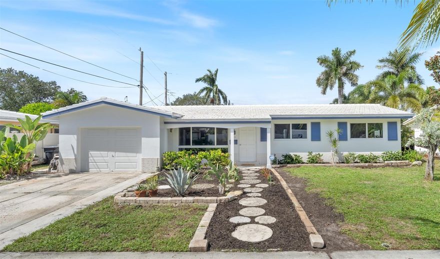 Located in the coveted Imperial Point neighborhood, this classic 3-bedroom, 2-bath home offers timeless Florida living with modern upgrades. Original owner since 1962, the home has been lovingly cared for & thoughtfully updated. The home features impact windows, a concrete tile roof, newer A/C & an electrical panel. Other features include: fresh interior & exterior paint, original terrazzo floors. Additional spaces include a breakfast nook & an enclosed Florida room. Great outdoor space with ample room for a pool. One-car garage with a washer and dryer. Easy access to major highways for commutes to downtown Fort Lauderdale, the airport, and the beach. A perfect fit for buyers seeking a classic home with a solid foundation that offers room to make it their own. Call to see it today.