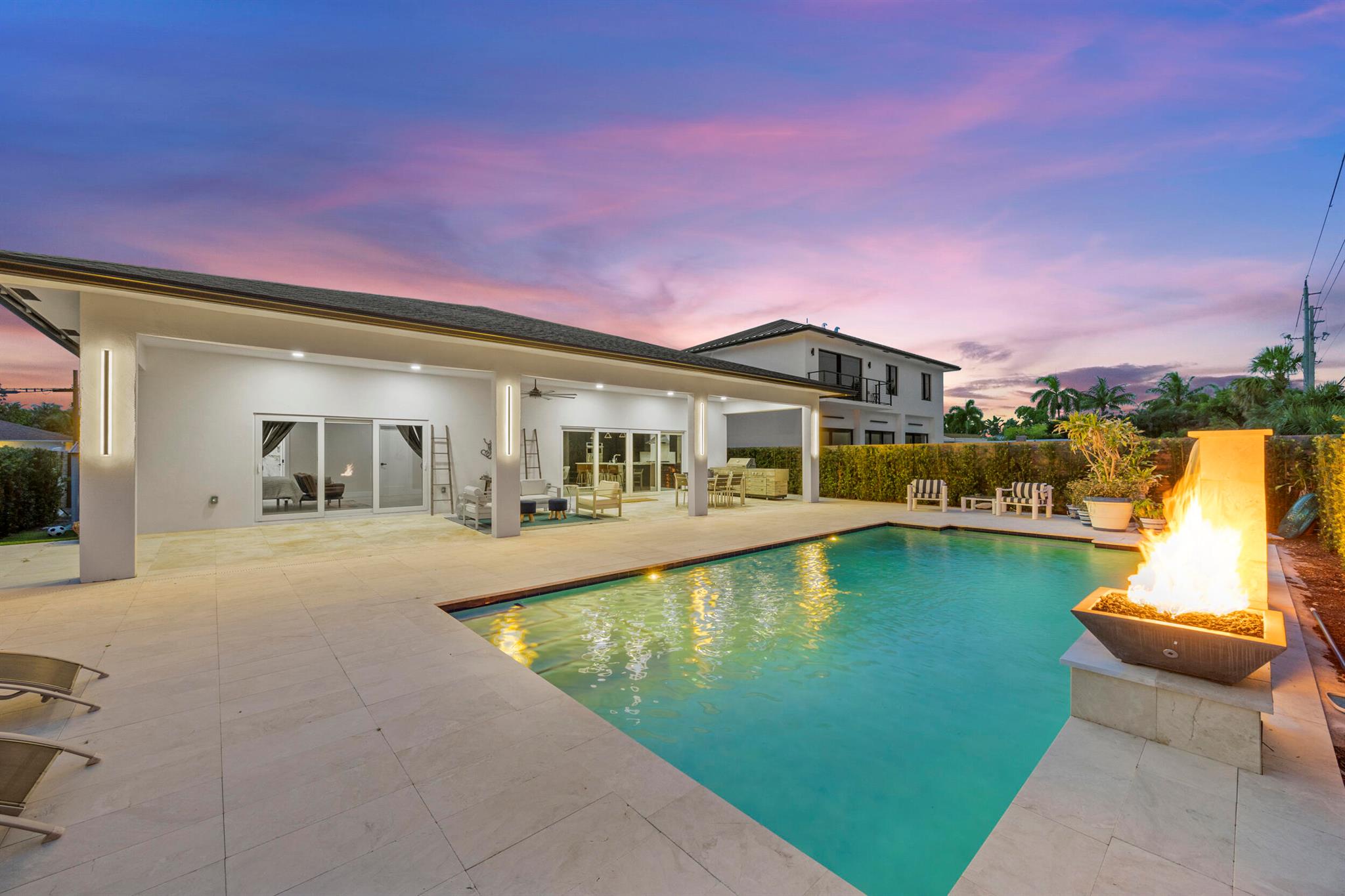 Welcome to West Palm's most sought after neighborhood, SOSO. This pool home has just went through an extensive renovation including an addition of 1500sqft bringing this home to over 3,200 sqft. Nothing has been untouched in this home as it has been completely remodeled from the ground up. Once you walk into the home you'll be greeted by the open floor concept. A generous living area will lead you to the eat-in kitchen with endless views to your private pool. The kitchen is made for the pickiest of chefs as it features top of the line appliances along with custom wood cabinetry and quartz countertops. The oversized island is perfect for entertaining and hosting large gatherings.
