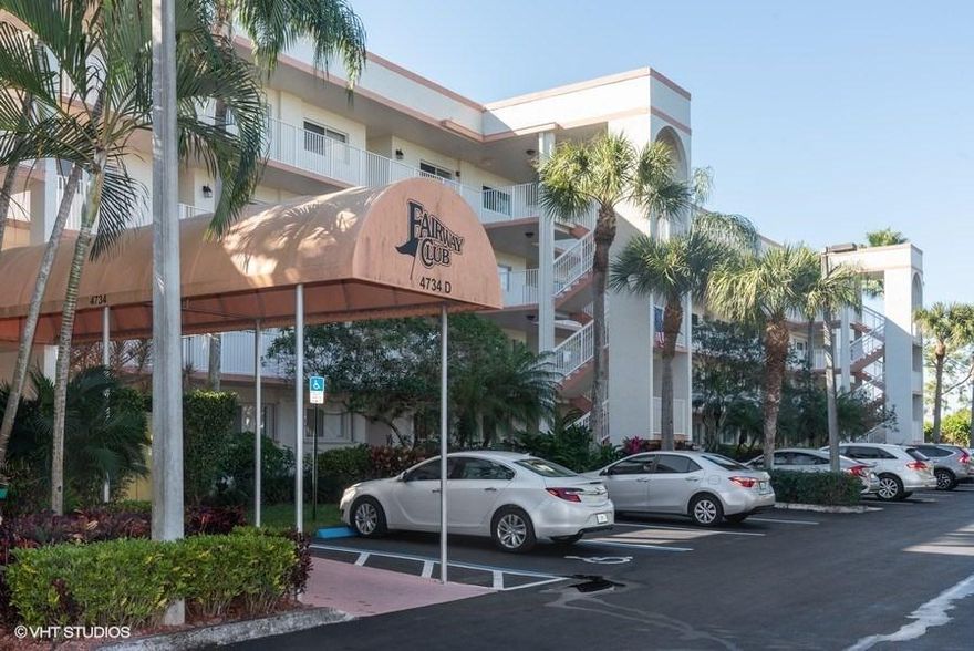 Owner will consider Back-up offer. Move right into this 55+ updated 2BR/2BA waterfront condo w/ enclosed balcony on the 2nd floor! Building has elevator. Unit has Impact glass, large laundry room w/ full size washer & dryer, all tile, no carpet! 1 assigned parking space & all club amenities included such as pool, clubhouse, gym etc. Pool is across the street. Insurance for the building included in dues. This community is centrally located to the turnpike, Wellington, many restaurants & entertainment. Come see for yourself what a great community Fairway Club at Lucerne Lakes is!