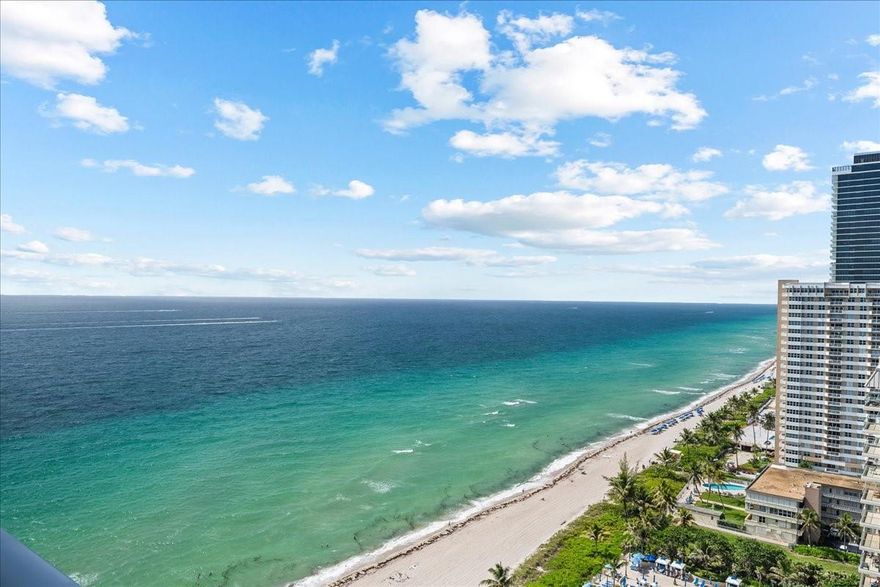 Step into beachfront luxury in this expansive 3 bed 3 bath penthouse with bonus office/storage room in the best line at La Mer. Wake up to the sunrise over the ocean and unwind with sunset views over the Intracoastal, all from your private balcony. Light-filled residence offers two spacious primary suites with en-suite baths, a third bedroom with adjacent full bath, generous living space, custom-designed kitchen, impact windows perfect for soaking in the views. Feel the sand beneath your feet just steps from your door. Resort-style amenities including oceanfront pool, private beach access, restaurant, tennis, valet, fitness center, garage parking, and 24hr security. Rent furnished or unfurnished. Live like you're on vacation every day in this rarely available, top-floor coastal retreat.