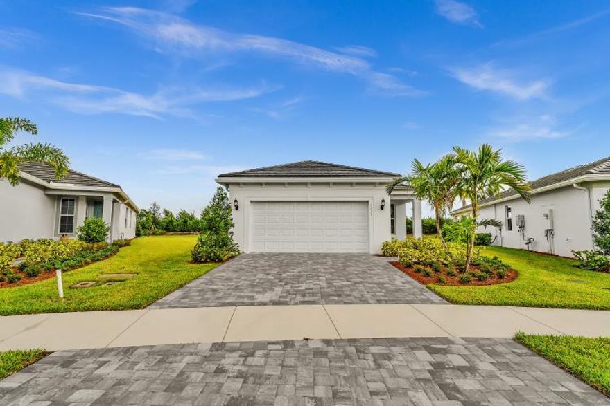 Beautiful NEW CONSTRUCTION HOME! Stunning 3-bedroom, 2 -bath home by DiVosta's Newest Signature community in Vero Beach. 3th bedroom will be a converted with extra closed added by owner.  The Contour plan offers split bedrooms and a flex room. Enjoy entertaining in the gracious gathering room and impressive built in kitchen with ample cabinets and welcoming island. Loaded with OVER $60K in builder upgrades and set on a premium oversized corner lot that's no longer available. RARE OPPORTUNITY! Live mere steps from the world class Amenity Campus, featuring a resort style pool, pickleball and fitness center. Conveniently located near shopping, beaches, dining, and top local amenities, this home combines comfort in one perfect package.