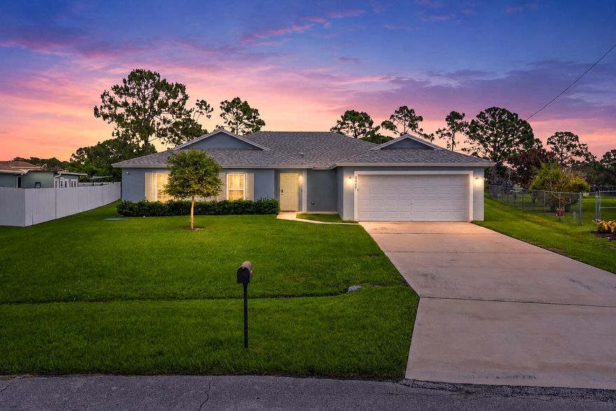 Newer construction without the wait! This 2022 build is move in ready and checks every box. 4 beds, 3 baths, two primary suites, and a brand new saltwater pool and spa, fully screened with a cabana bath. Infinity spillover spa, color LED underwater lights, and phone controlled pool system. Backs up to a preserve for ultimate privacy. Tesla charger in the garage. No HOA! Torino is one of Port St Lucie's most desirable neighborhoods. Just minutes from Clover Park Mets Stadium, I-95, and the best dining and shopping in St. Lucie West. Showings by appointment only.