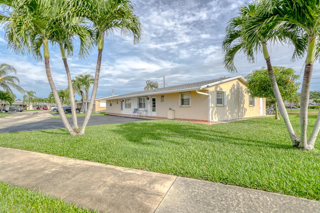 This move-in ready first floor villa offers the comfort of a single-family home. This villa can be furnished/unfurnished and features two bedrooms with walk-in closets, updated bathrooms, tile flooring throughout, and an enclosed bonus room that can be used as a third bedroom or home office. It also boasts a beautiful lake view from the back patio and an in-home laundry room with a full-sized washer and dryer. HOA fees cover cable, landscaping, community pool, and clubhouse. This is an all-age community, and it is situated in the heart of Delray, just under 5 miles away from Downtown Delray, I95, the beach, as well as the best shops, entertainment, and restaurants.