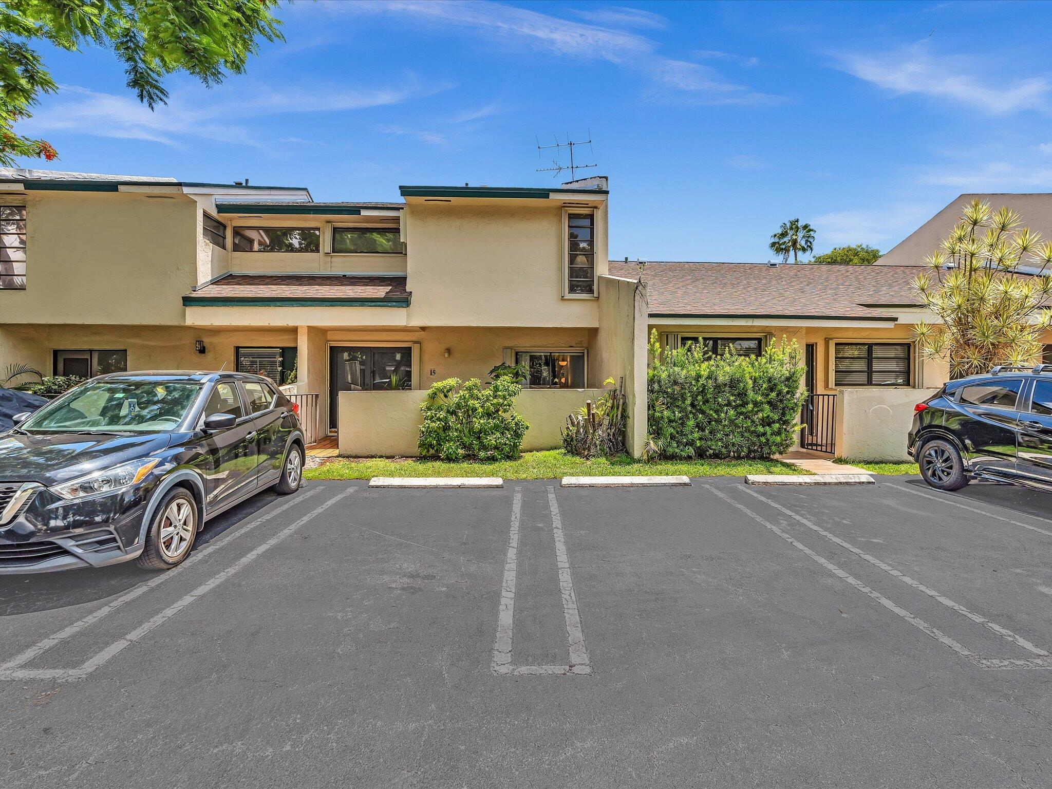 Welcome to this rare 4-bedroom, 3-bathroom townhouse-style condo in the gated Sunset Condor community! Freshly painted and full of natural light, this spacious two-story home features a bedroom and full bath on the main level, a modern flat-top range, new dishwasher, accordion shutters, and an impact-rated front door. Step outside to your own private patio--perfect for morning coffee or evening dinners. Enjoy peace of mind with HOA-covered roof, exterior maintenance, and more. Unbeatable location close to top-rated schools, shops, dining, and just minutes from the Palmetto Expressway. Move-in ready and hard to find at this price--don't miss it!