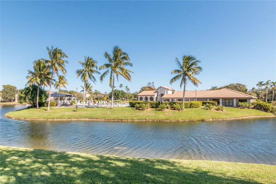 This is what are you looking for!!! This is an amazing condo featuring 2 bedroom/2 full bath! Living and dining area with great kitchen and nice terrace.  The living room has a vaulted Celling. Great views!!  Enjoy absolutely beautiful lake and pool views from the screened patio. Condo has a large master bedroom with large closets. This is a light bright and airy unit. Live every day like you are on vacation!!  Laundry room is on the patio. The area is lovely with a lot of trees and greenery. Huge pool and social area.
Located close to fantastic shopping center, great restaurants and majors thoroughfares.  A Must-See!!!