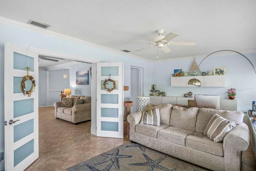 Move-in/Remodel opportunity in the sought-after Chapel Hill area of Boynton Beach's Mission Hill subdivision! This spacious 3 bed, 2 bath, single-story home sits on a generous 12k sf (0.28 acre) lot on a quiet block. With a newer roof (2017) and brand new AC (2024), it's ready for immediate occupancy, while offering the potential to customize with improvements at your own pace. A little TLC can unlock tremendous value, ideal for investors, vacation rental income, or buyers eager to craft their dream home. Features include a large, enclosed backyard patio and plenty of room for a pool. Don't miss this gem in a desirable neighborhood!