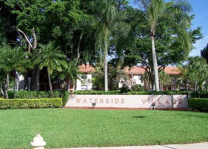 Waterside Village 2nd floor waterfront condo with screened balcony and storage closet. 2/2 with living/dining room, washer & dryer in condo, tile floor in living areas, laminate flooring in bedrooms. Community pool, A rated schools, close to highways.